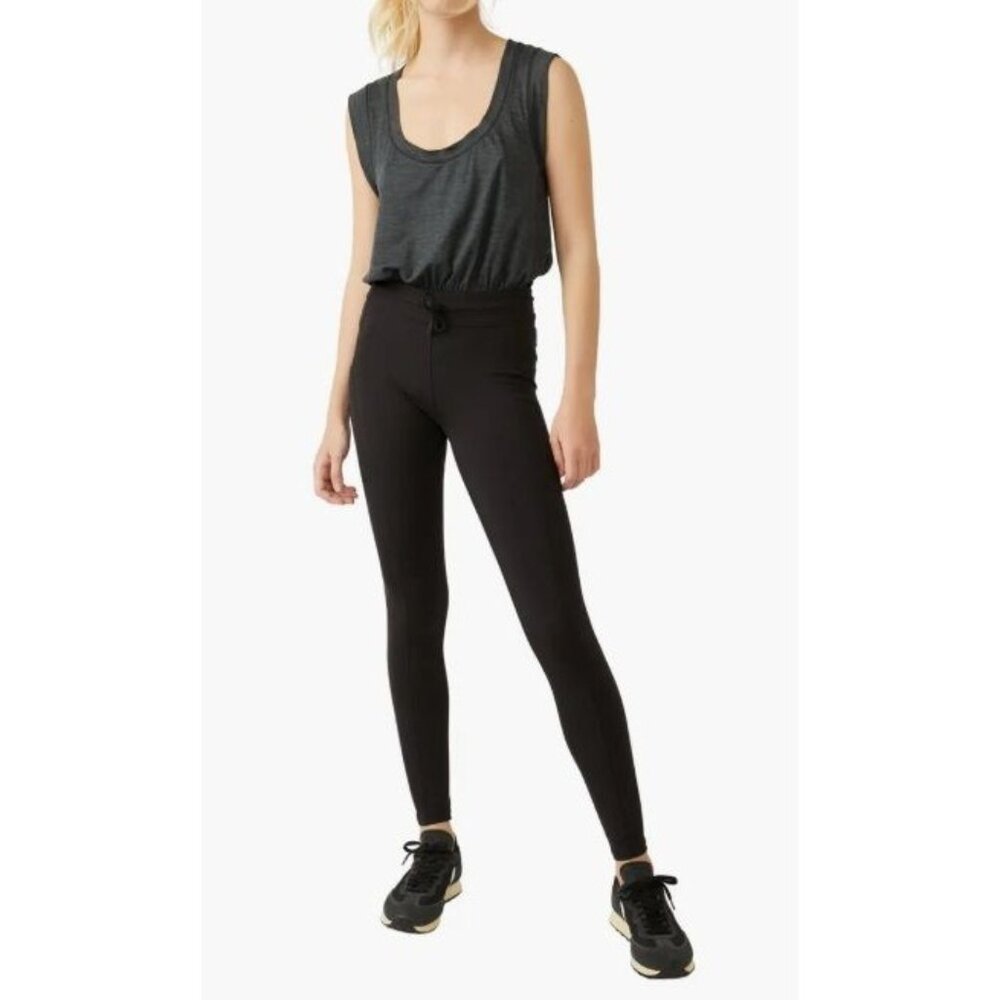 FP‎ Movement Onesie Free People Off to the Races Sleeveless black sz S